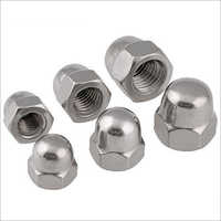 Domed Cap Nut - Stainless Steel, 16 Millimeter Diameter | Polished Silver Finish For Industrial Hardware Fitting