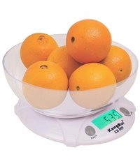 Kitchen Scale With Plastic Bowl