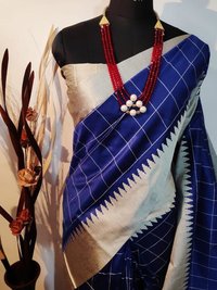 New Fancy Raw Muga Silk Saree