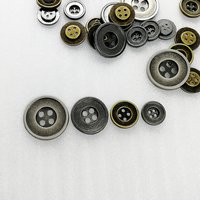 Simple custom size alloy 4 hole sewing button HD226-19