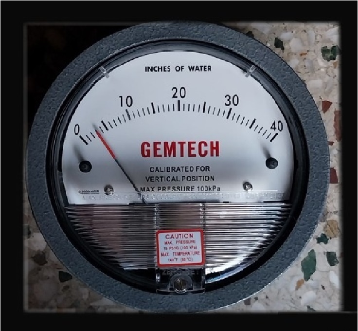 CBDPG-4L-LCD Aerosense Digital Differential Pressure Gauge Range 0-100 MM WC