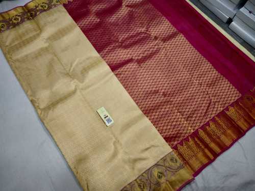 Silk Emboss Border Saree