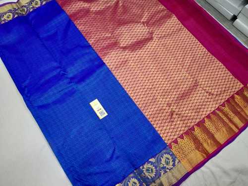 Elegant Pepsi Blue Silk Saree