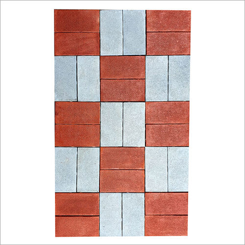 Bricks Shape 60mm And 80mm Thickness M40 Grade Concrete Pavers