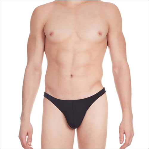 Cotton Comfy Thong - Cotton Spandex Blend, Sizes S-3X Large , Available in Multiple Colors with Push Up Shaped Front Pocket for Comfort