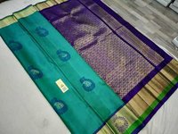 pure silk meena butta with border