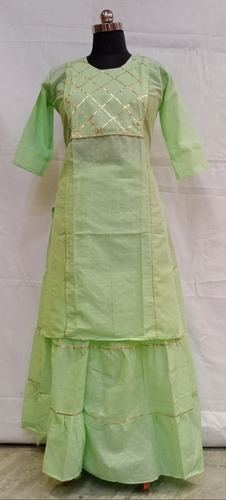 kurti with skirt