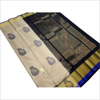 pure silk double warp saree with meena butta