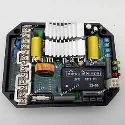 Automatic Voltage Regulator - Black, Three-Phase, 110V Input, 400V Output, 45-65Hz | Voltage Regulation, Over-Speed Protection, Load Compensation, Remote Voltage Control