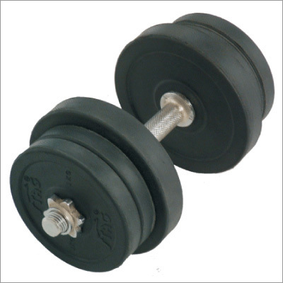 30Kg Round Black  Adjustable Rubber Dumbbells