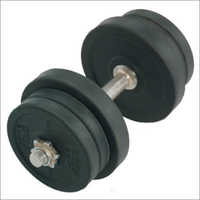 30kg Round Black  Adjustable Rubber Dumbbells Weight Stick: N/a  Kilograms (kg)