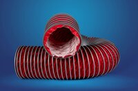 Silicone Clip Hose - 100mm To 600mm Dia, 5 Mtr Length, Red | Temperature Range: -20â°c To 250â°c, Lightweight, Air Flow Optimized, Versatile For Blowers And Exhaust Applications