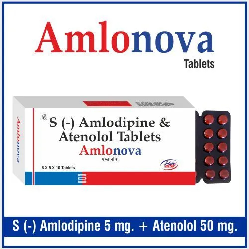 Amlodipine Besylate 5 mg. + Atenolol 50 mg.