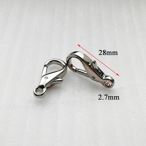 28*2.7mm Metal alloy dog hook for bag accessories  HD396-19