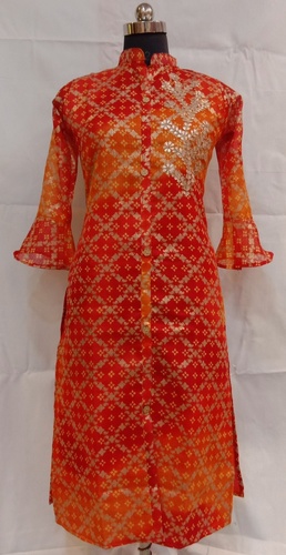 Bandhej kurti