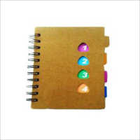 Eco Friendly Spiral Notebook with 1234 Cut Design