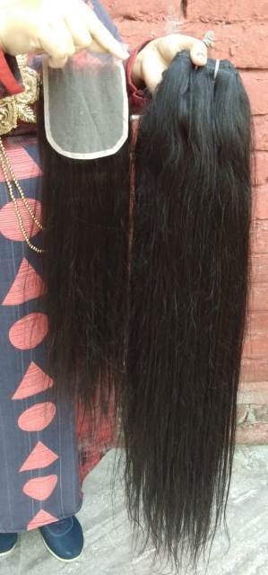 4x4 Raw Natural Transparent Lace Straight Lace Closure