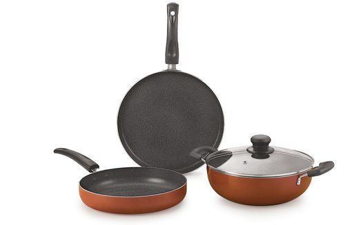 Nirlon Brownie Granite Cookware Set Gift Set