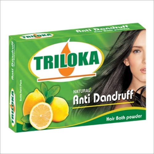 Triloka Herbal Anti Dandruff Hair Bath Powder - 300g | Anti-Dandruff, Promotes Hair Growth, Reduces Hair Fall, Straightens Hair, 3-Year Shelf Life