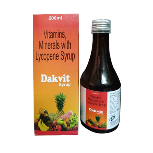 Vitamin Minerals With Lycopene Syrup Age Group: For Adults