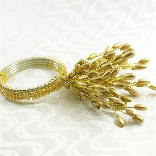 Golden Pearl Napkin Ring