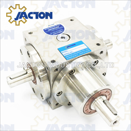 BSS90 Corrosion-Resistant 1: 1 T Gear Boxes, Compact Stainless Steel 3: 1 Bevel Gearbox Right Angle