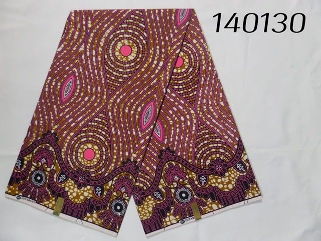 Polyester African Prints Cotton Feel Fabric