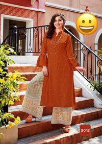 FANCY KURTI WITH  PLAZO