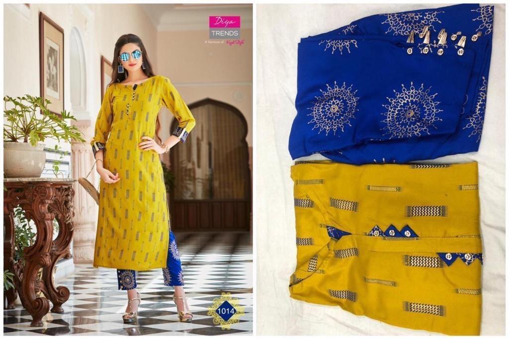 FANCY KURTI WITH PLAZO