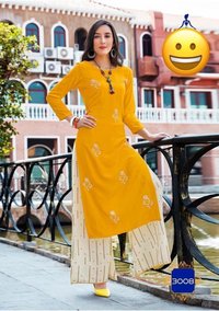 FANCY KURTI WITH  PLAZO