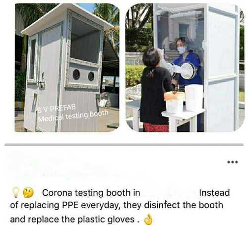 Medical testing booth
