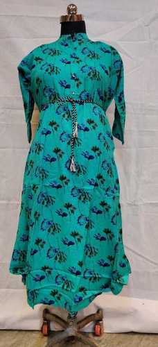 Party Wear Straight Rayon Long Kurti