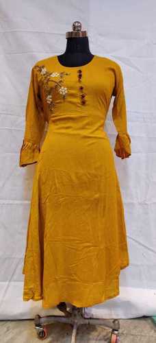Rayon Handwork kurti