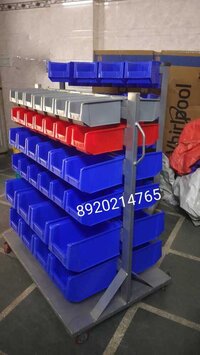 Bins Trolley - Color: Blue