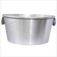 Aluminium Tub - Various Sizes Available, Silver Color, Elegant Design With Handles, Ideal For Household And Commercial Use