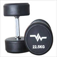 Black Rubber Imported Exercise Dumbbell