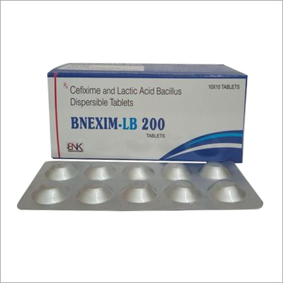 Cefixime And Lactic Acid Bacillus Dispersible Tablets