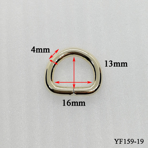 16mm High Quality Metal Casting D Ring For Bag Accessories