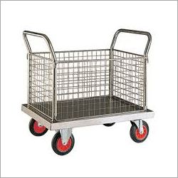 Stainless Steel Cage Trolley Application: Commercial