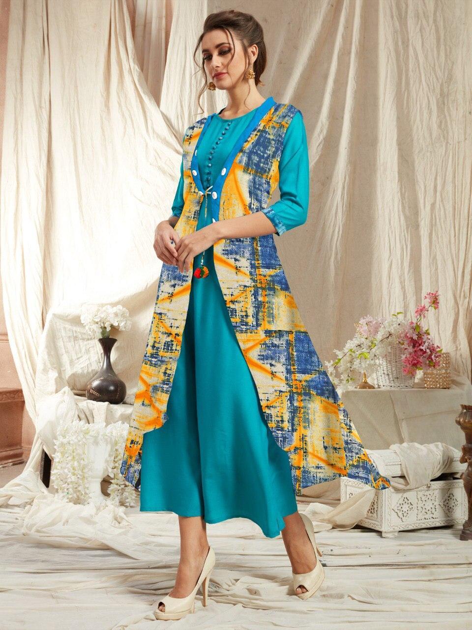Print shrug kurti