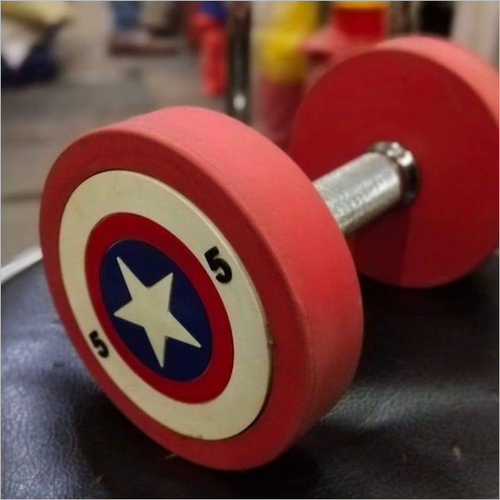 Rubber Coated Gym Dumbbell