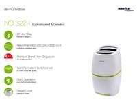 22Lit Electronic Compact Dehumidifier Air Purifier