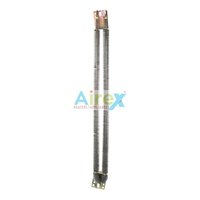 Airex Finned Air Heater U-shape - Stainless Steel 304, Length: 12" To 39", Wattage: 500w To 2000w, Color: Black, Width: 2"
