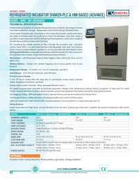 Refregerated Incubator Shaker  Plc & Hmi Based