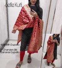 Chanderi kurti