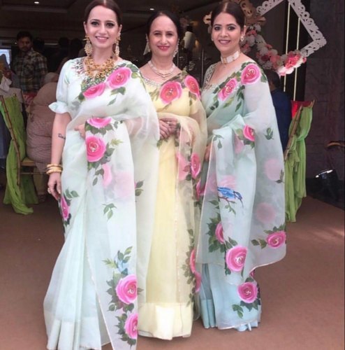 Organza Digital Print Saree