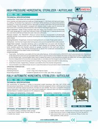 High Pressure Horizontal Sterilizer / Autoclave