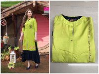 Fancy kurti with plazzo Pant pair