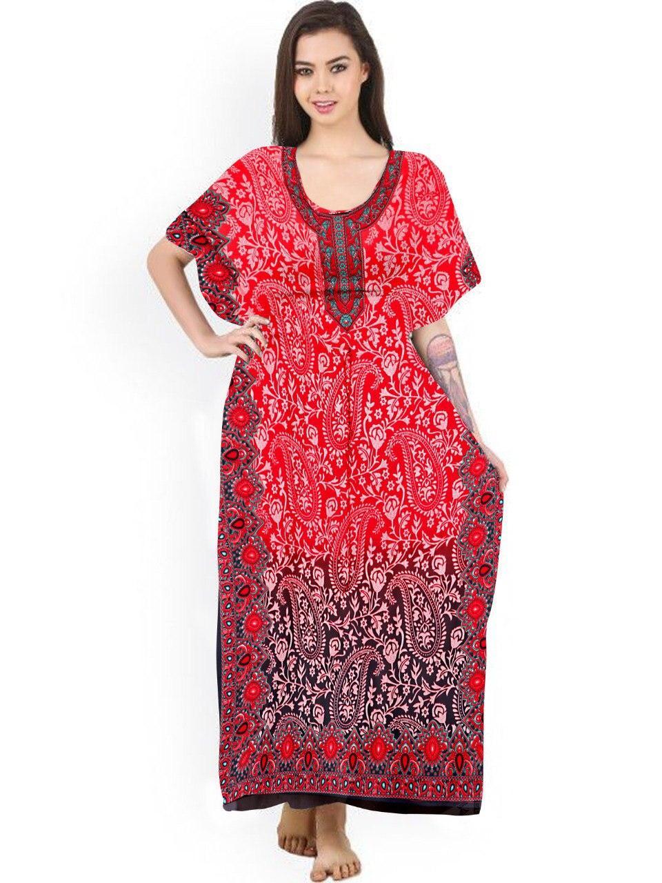 Long Printed kaftan Kurti