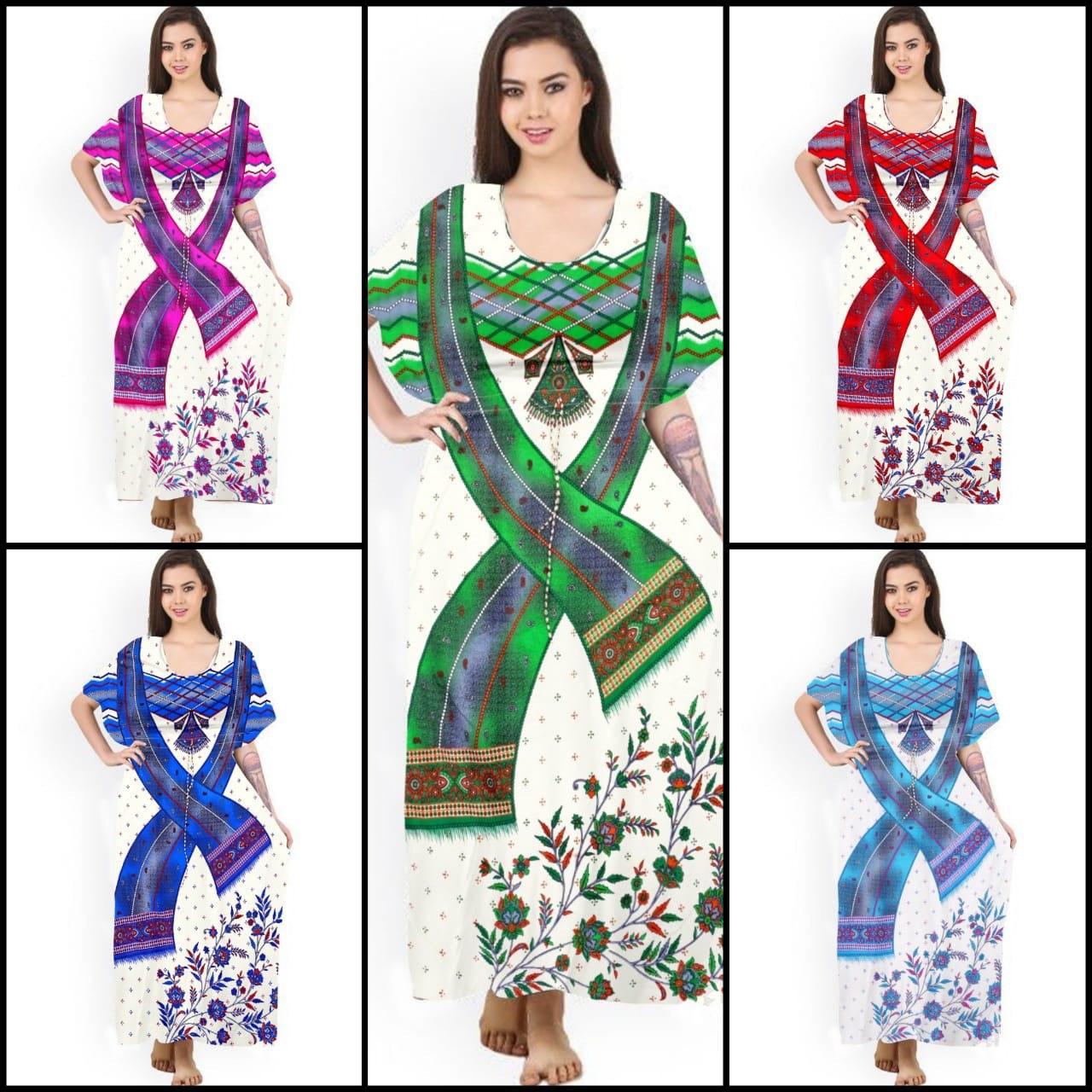 Long Printed kaftan Kurti